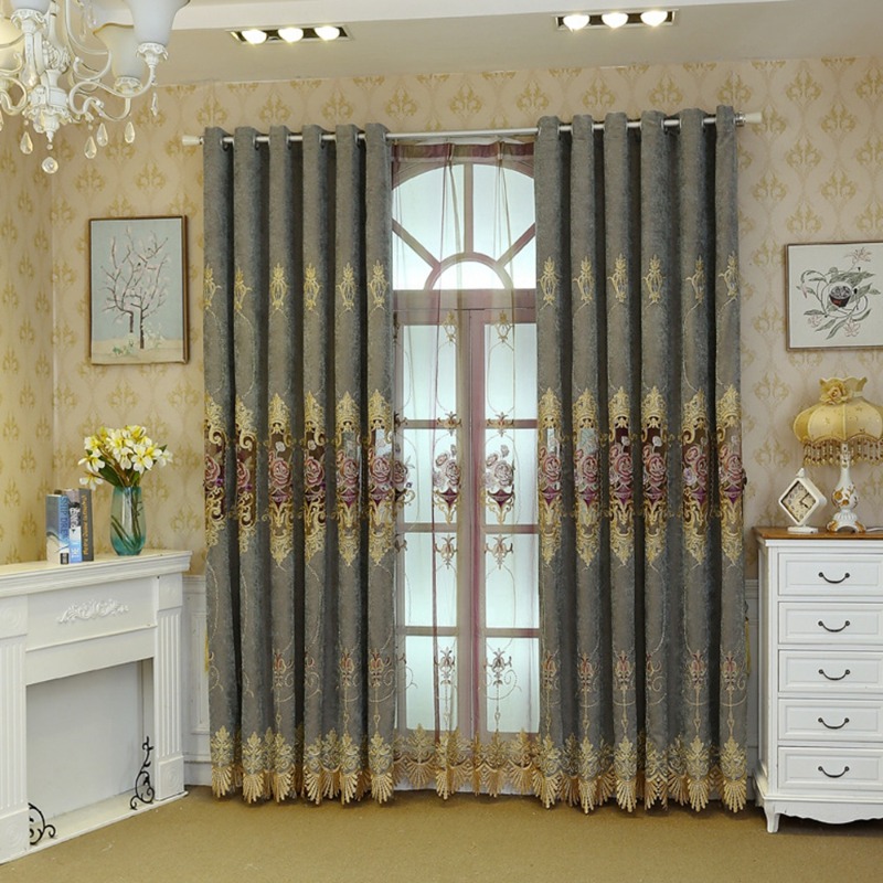 Gorden Tekstil Warna Beige Ber - Home Textiles Luxury Curtains ulasan dan harga